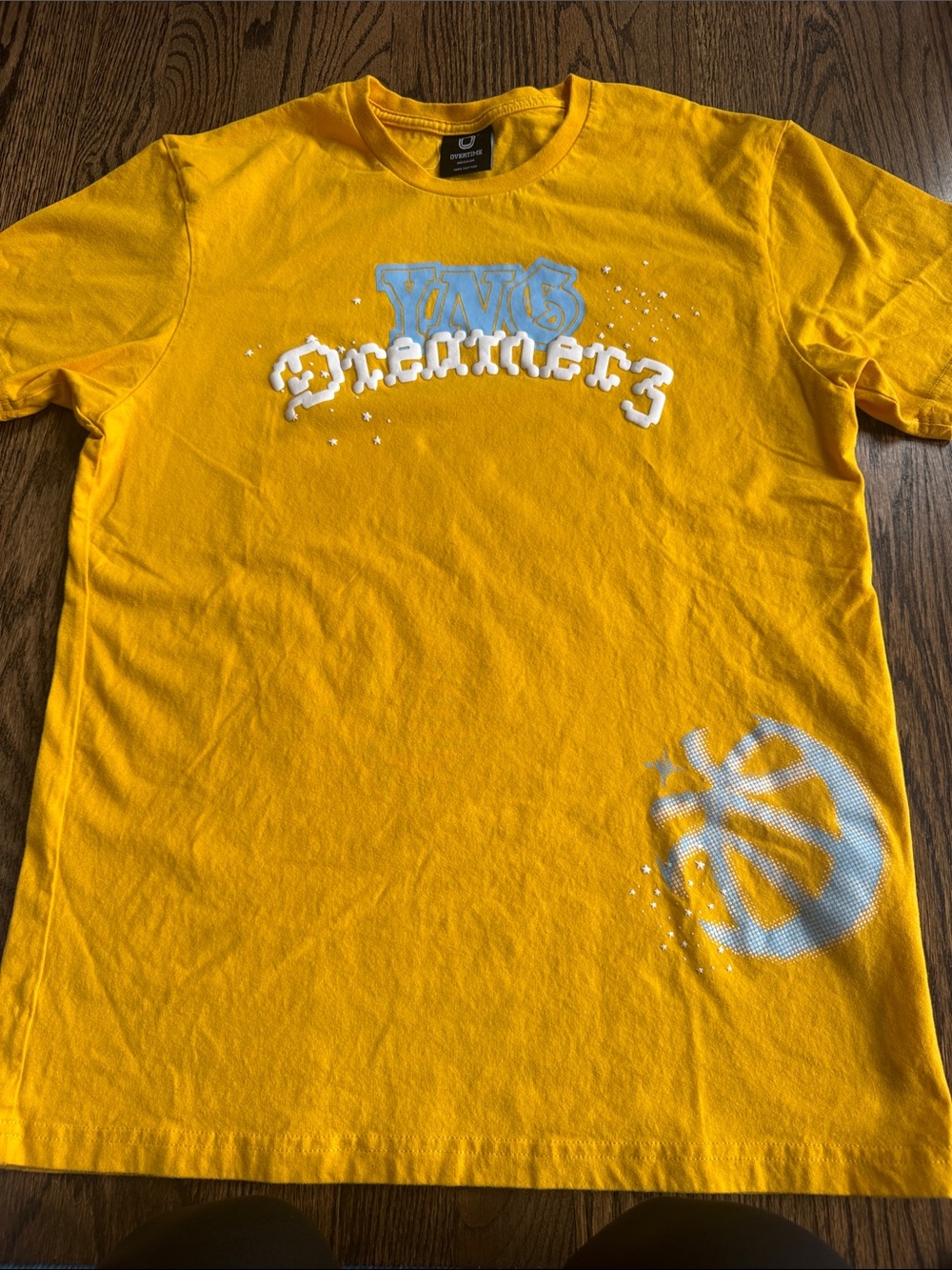 Overtime Men’s Short Sleeve Yellow Graphic Tee